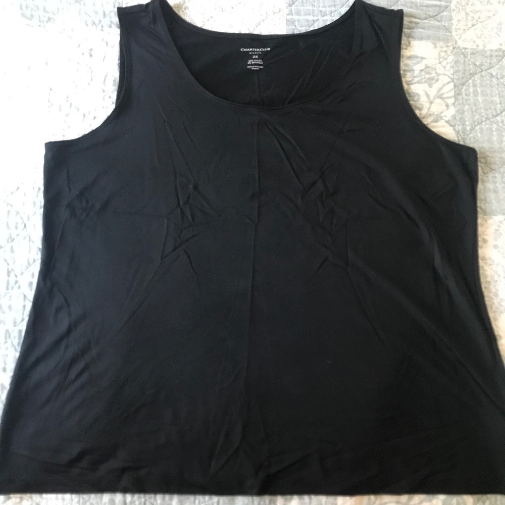 Charter Club black Tank Top